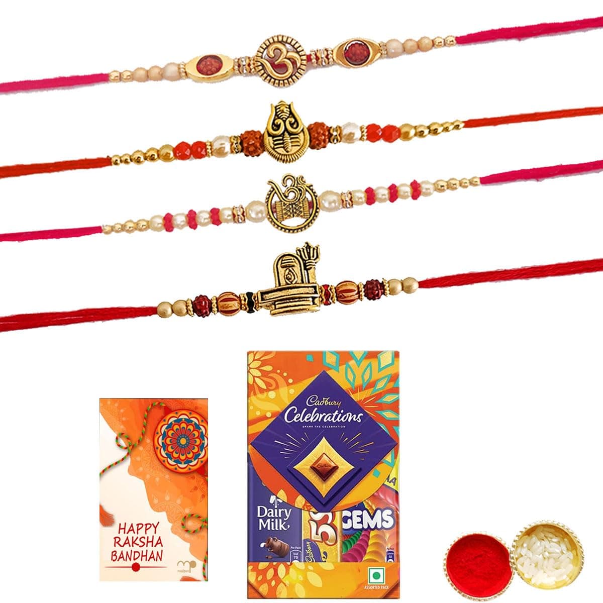 Maalpani Rakhi Chocolate For Brother Bhaiya | Rakhi Gift Hamper Celebration Box Pack with Greeting Card