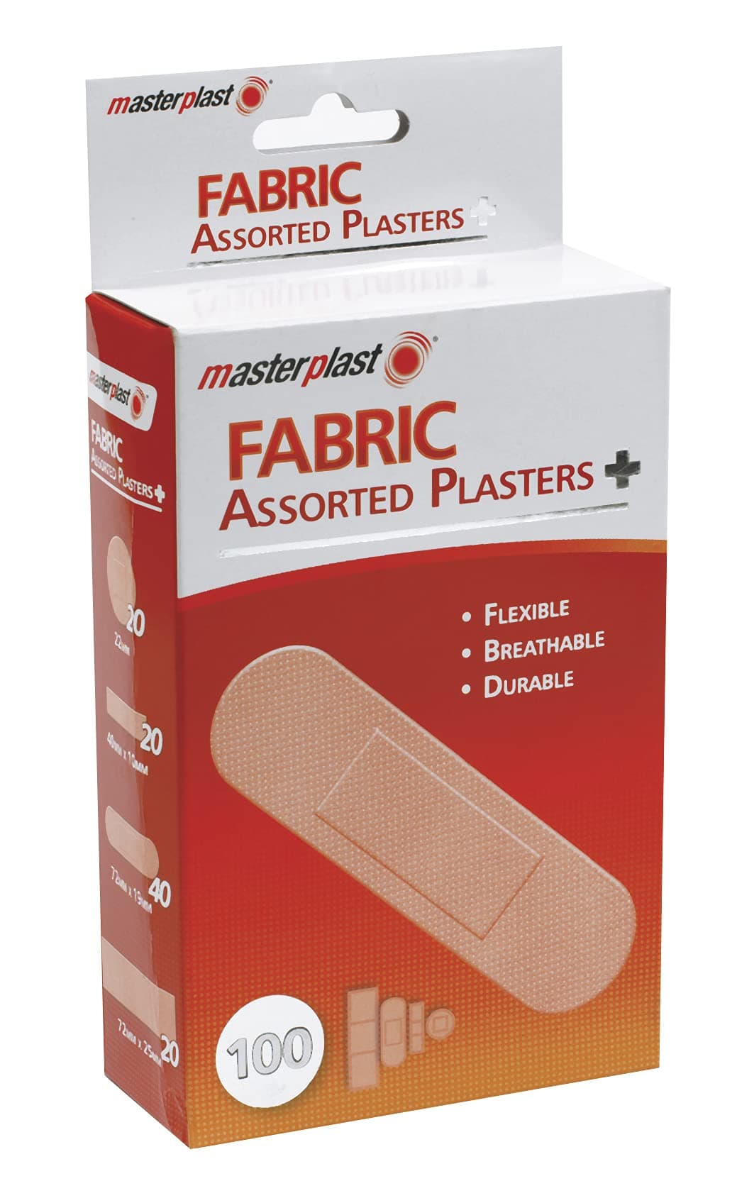 Master Plast Assorted Fabric Plasters 50pk