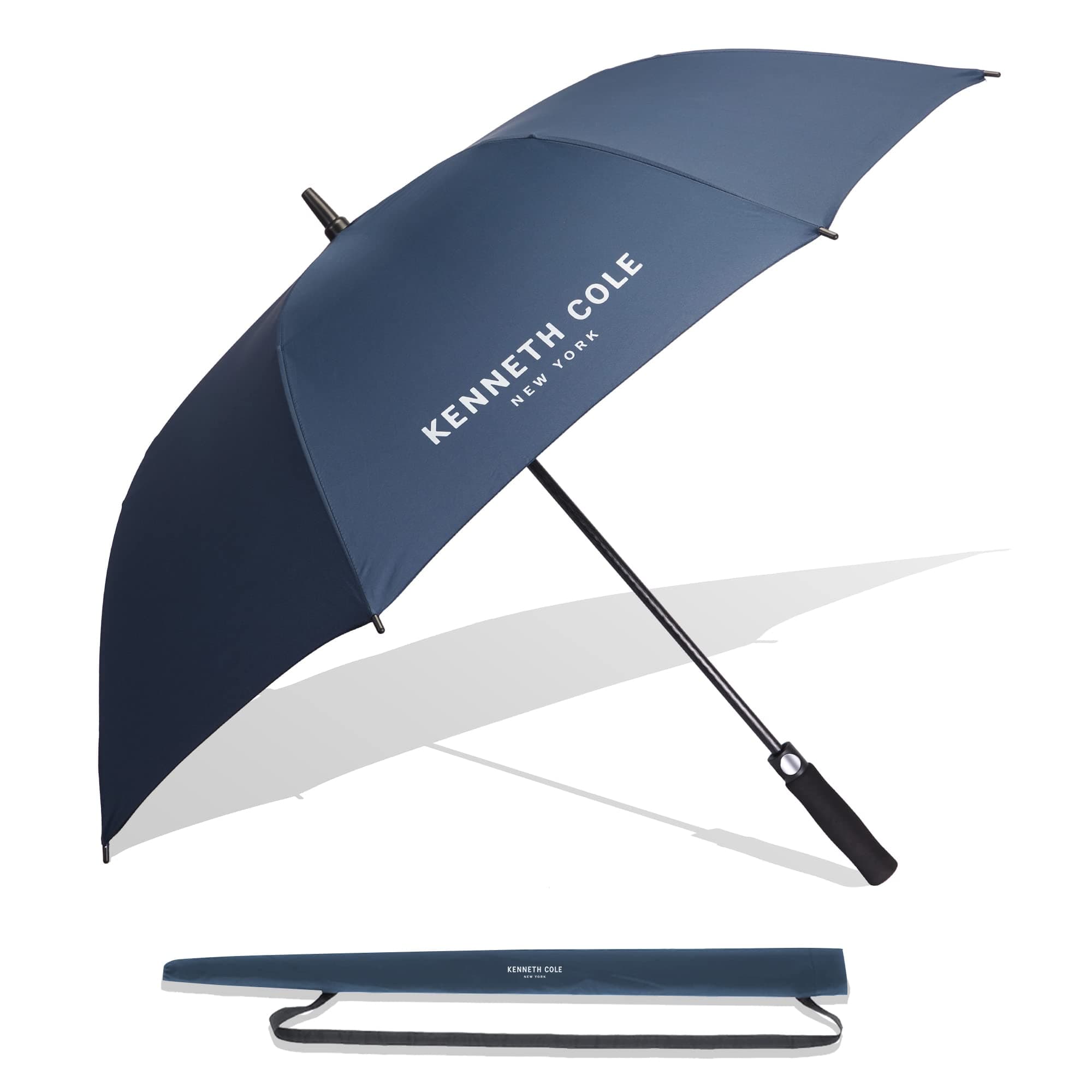 KENNETH COLE New York UV Protection Unisex Auto Open and Close Umbrella Use for Rain, Monsoon, Sunlight, Windproof Automatic Umbrella for Men and Women