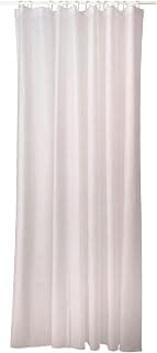 Ikea Aerglo Polyester Shower Curtains 180x200 cm, 12 Curtain Rings |GRUNU White Plain