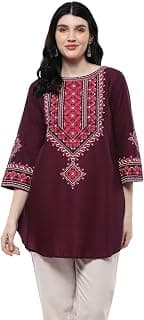 BIBA Women Rayon Straight Printed Kurti