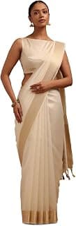Soch Womens Art Silk Solid Saree With Zari Woven