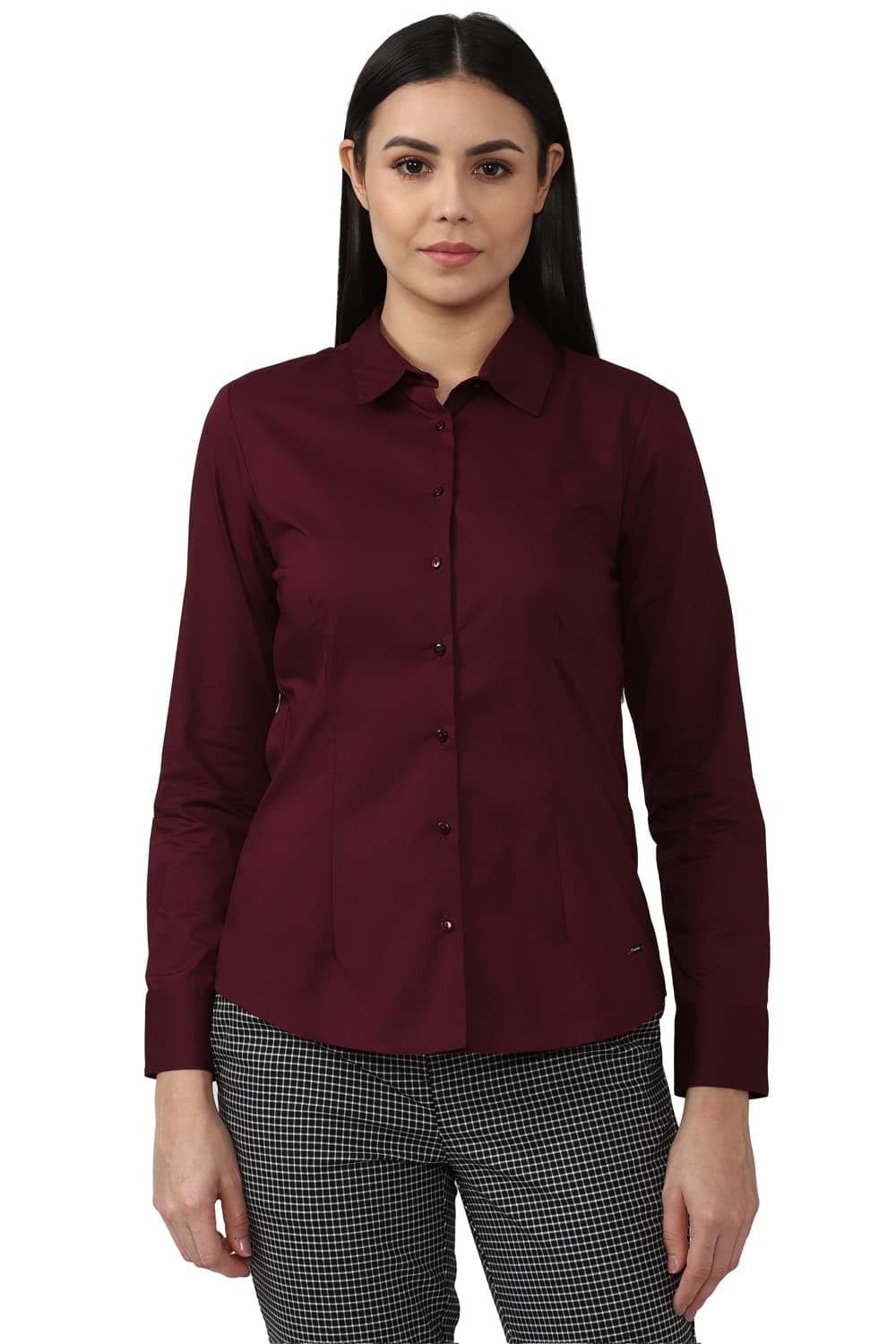 Van Heusen Women's Cotton Regular Fit Shirt