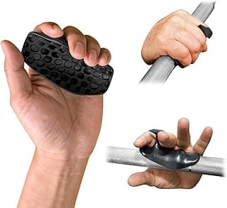 CutS Fingerless Hererope Gym Grips Gym Gloves For Workout Pull Up Grips For Unisex Non-Slip Design Weightlifting Grips, Crossfit Training Palm Grips Hand Protection Gloves (Black, One Size)