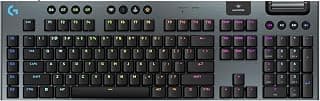 Logitech G915 X LIGHTSPEED Low-Profile Wireless Gaming Keyboard, Double-Shot PBT Keycaps, Fully Programmable Keys, RGB Backlighting, Sleek Aluminum Finishing, GL Brown Tactile Switches - PC/Mac- Black