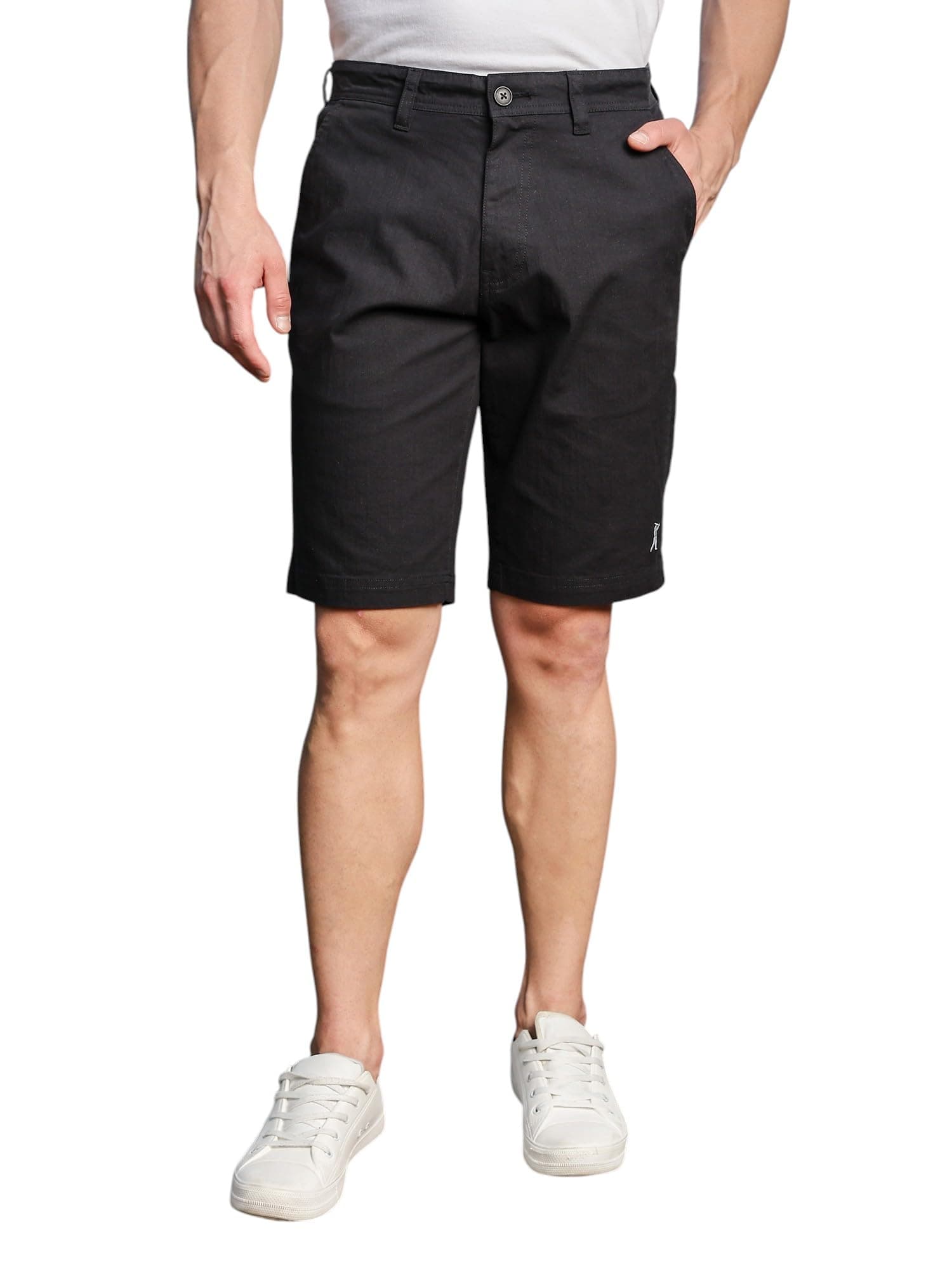 Thomas Scott Men's | Solid | Mid Rise | Light Weight | 4 Pockets | 100% Cotton | Casual | Chino | Shorts for Men