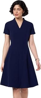 Symbol Premium Women's A-Line Flared Dress (Knee Length | Desk-to-Dinner) (Available in Plus Sizes)