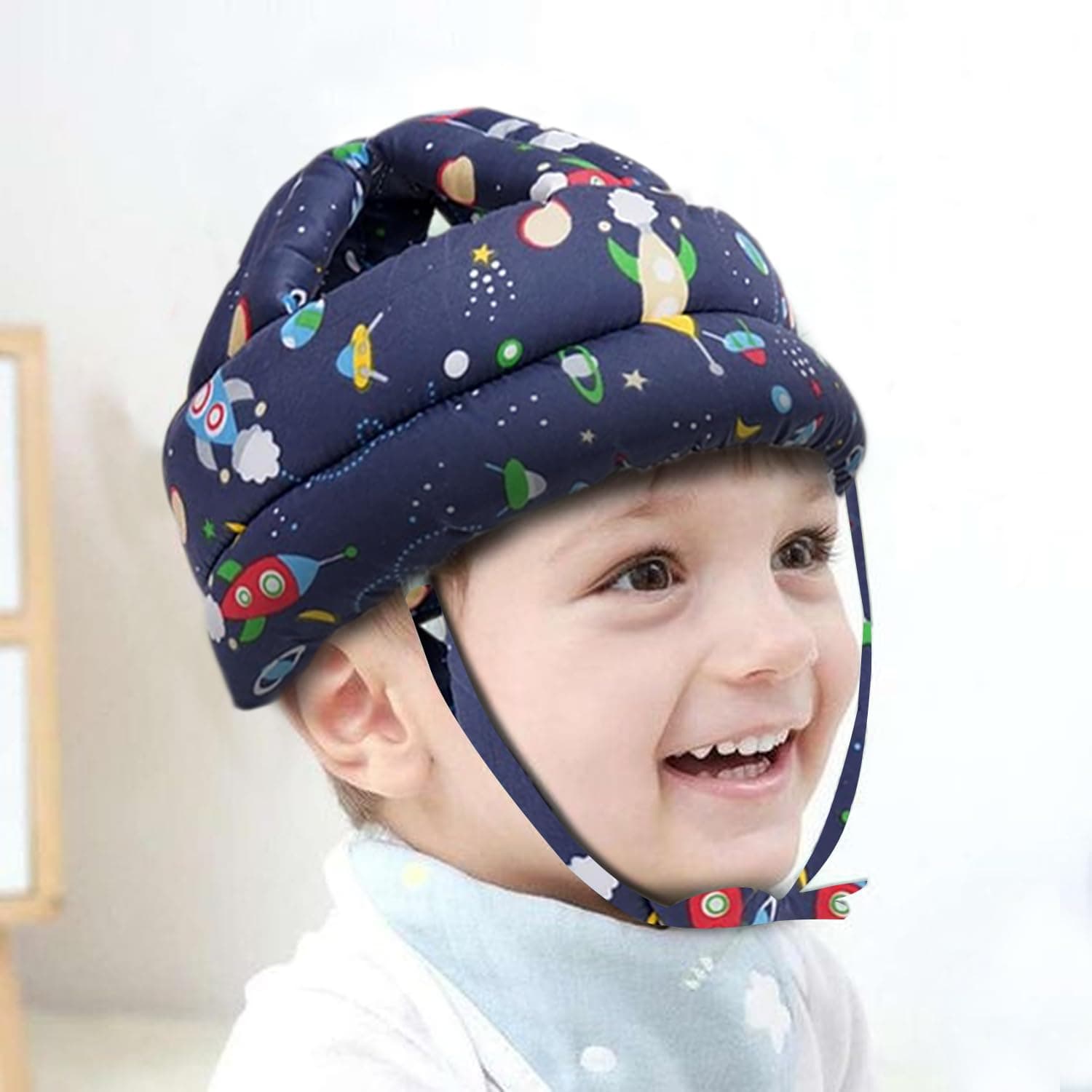 BabyPro Baby Head Safety Helmet for 6 Months to 2 Years Old Infants | Adjustable Strap with Lightweight Soft Padding, Air Ventilation, Dark Blue