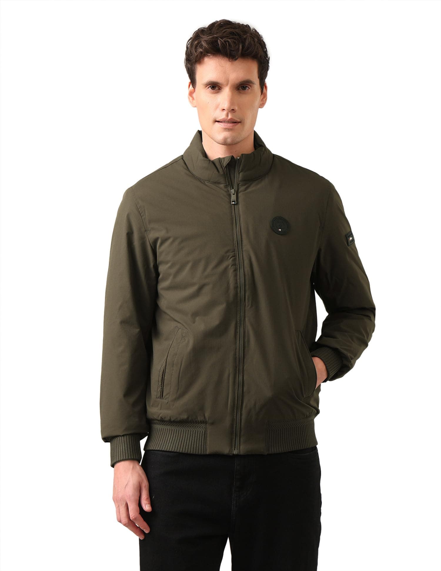 U.S. Polo Assn. Men Polyester Regular Fit Solid Casual Jacket_Usjck586