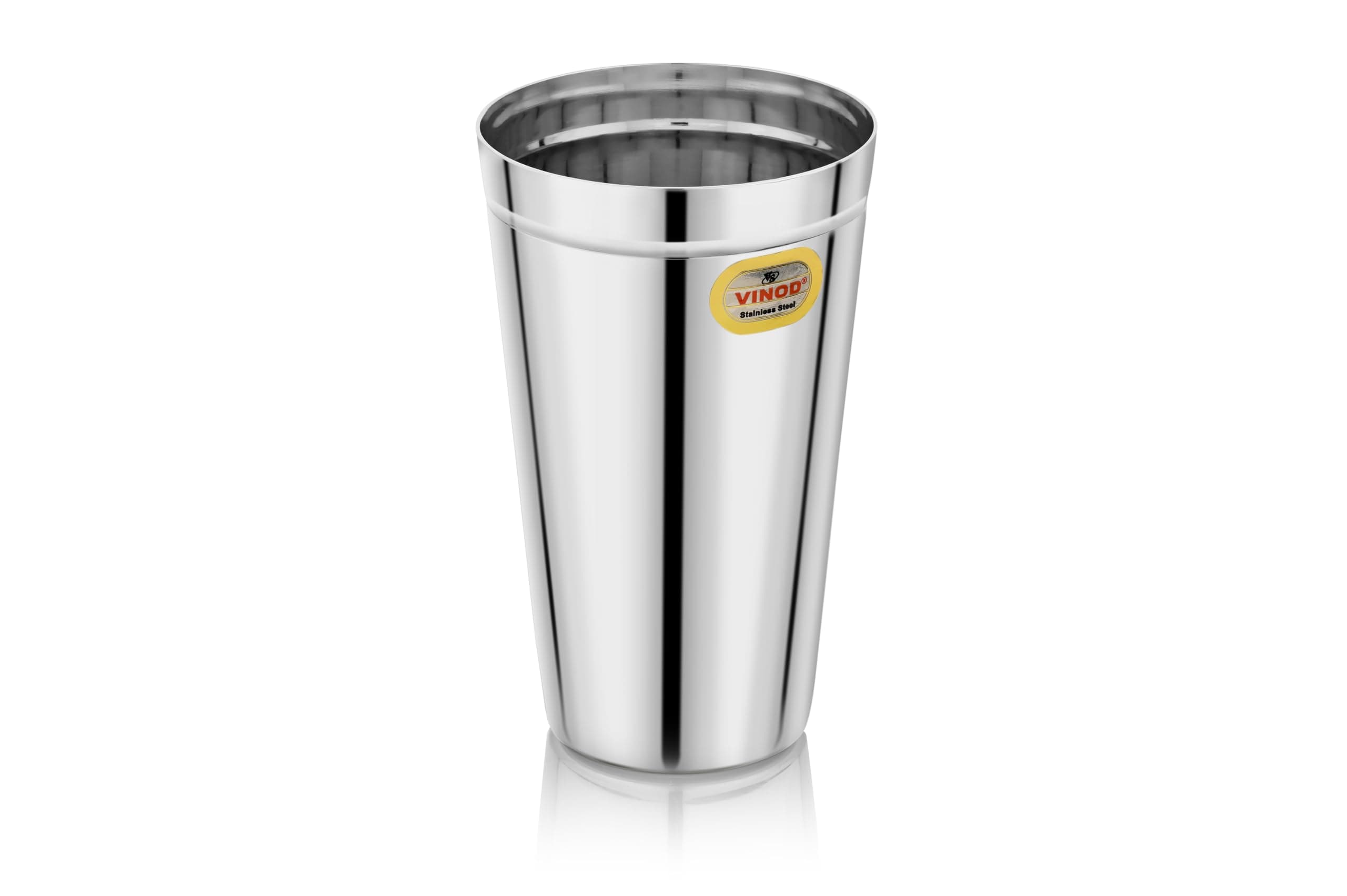 Vinod Stainless Steel Lassi Glass, Set of 01