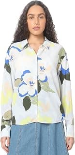 VERO MODA Women's Polyester Floral Regular Fit Shirt