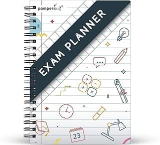 Exam Planner for Students, Pomodoro Time Management Technique to Improve Grades & Beat Anxiety, 112 Pages for 9 Subjects