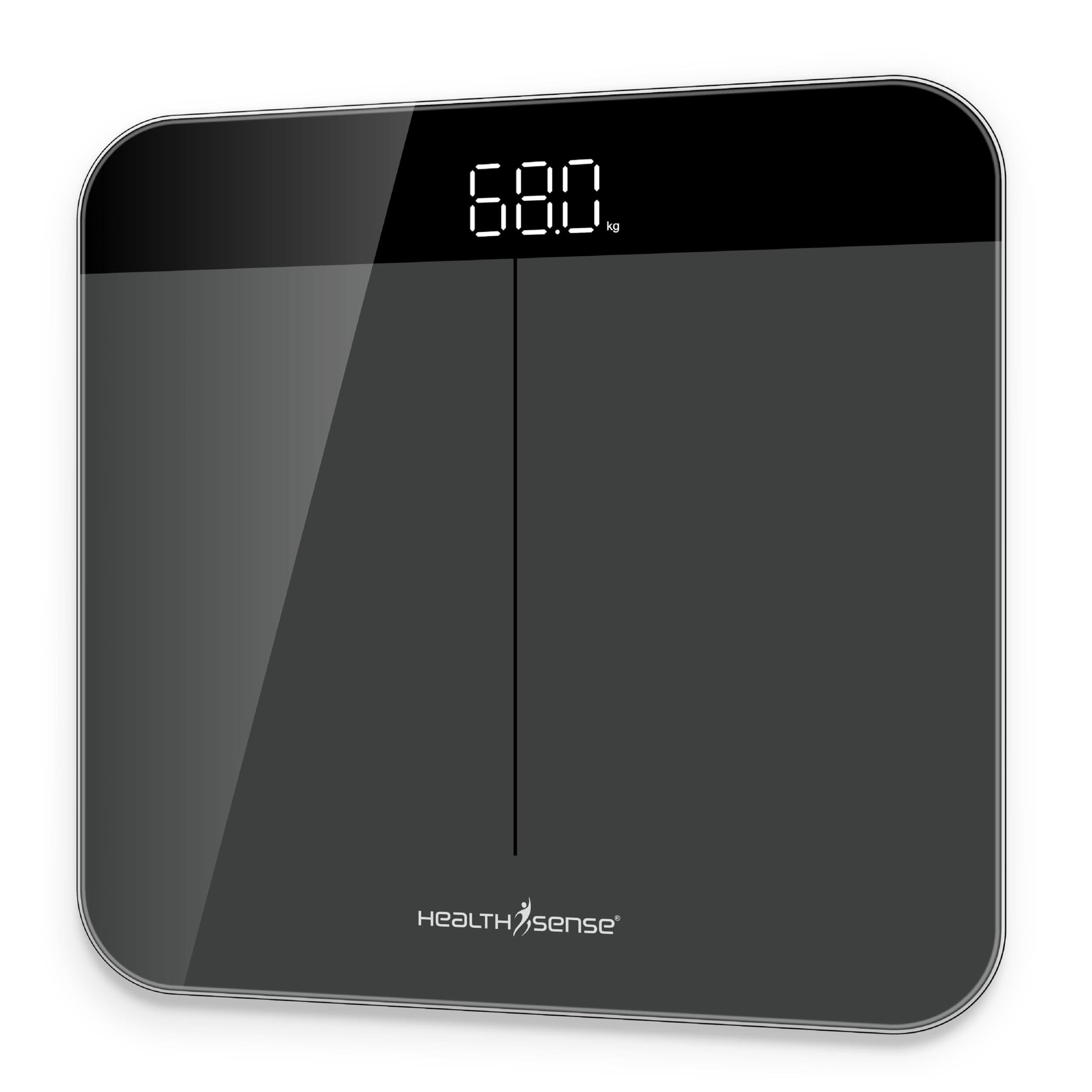 HealthSense Weight Machine for Body Weight, Digital Weighing Scale with Step-On Technology, Error Indicator, 1 Year Warranty & Batteries Included - Dura-Glass PS 120