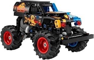LEGO Technic Monster Jam Grave Digger Fire and Ice - Pull-Back Truck Toy - 42219