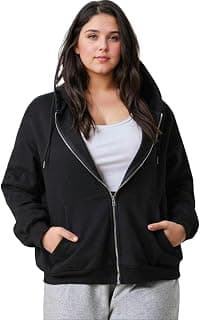 KOTTY Women Plus Size Hooded Sweatshirt for Winter|Full Sleeve Casual Hoodie for Comfortable Silhouette and Soft Inner Lining