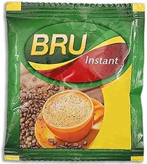 BRU Instant Coffee Sachet,Ground, 8G - Sachet