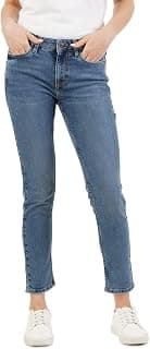 INKD Women's Contrast Stitch Stretchable Skinny Fit Jeans