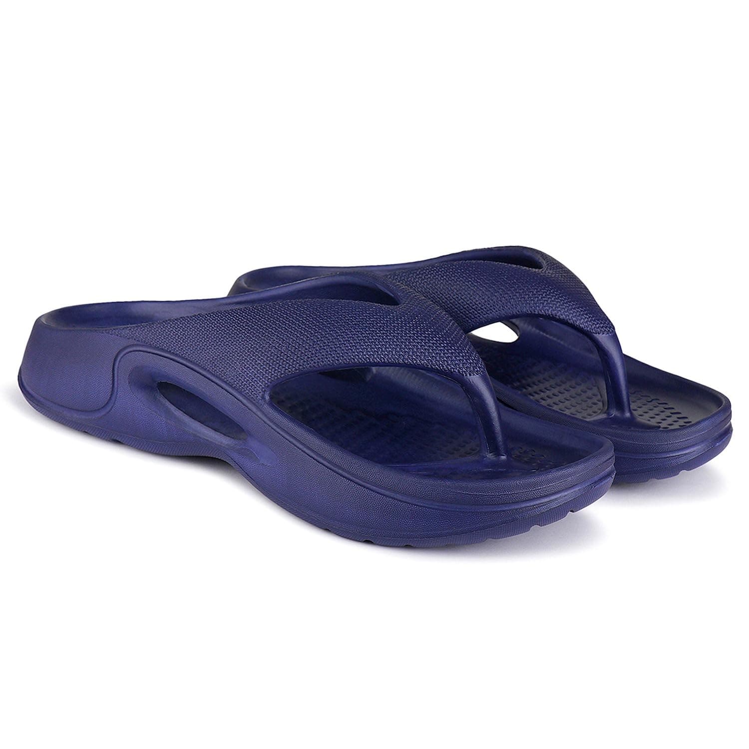BERSACHE Lightweight Stylish Flip Flop with Sole for Men (Grey)