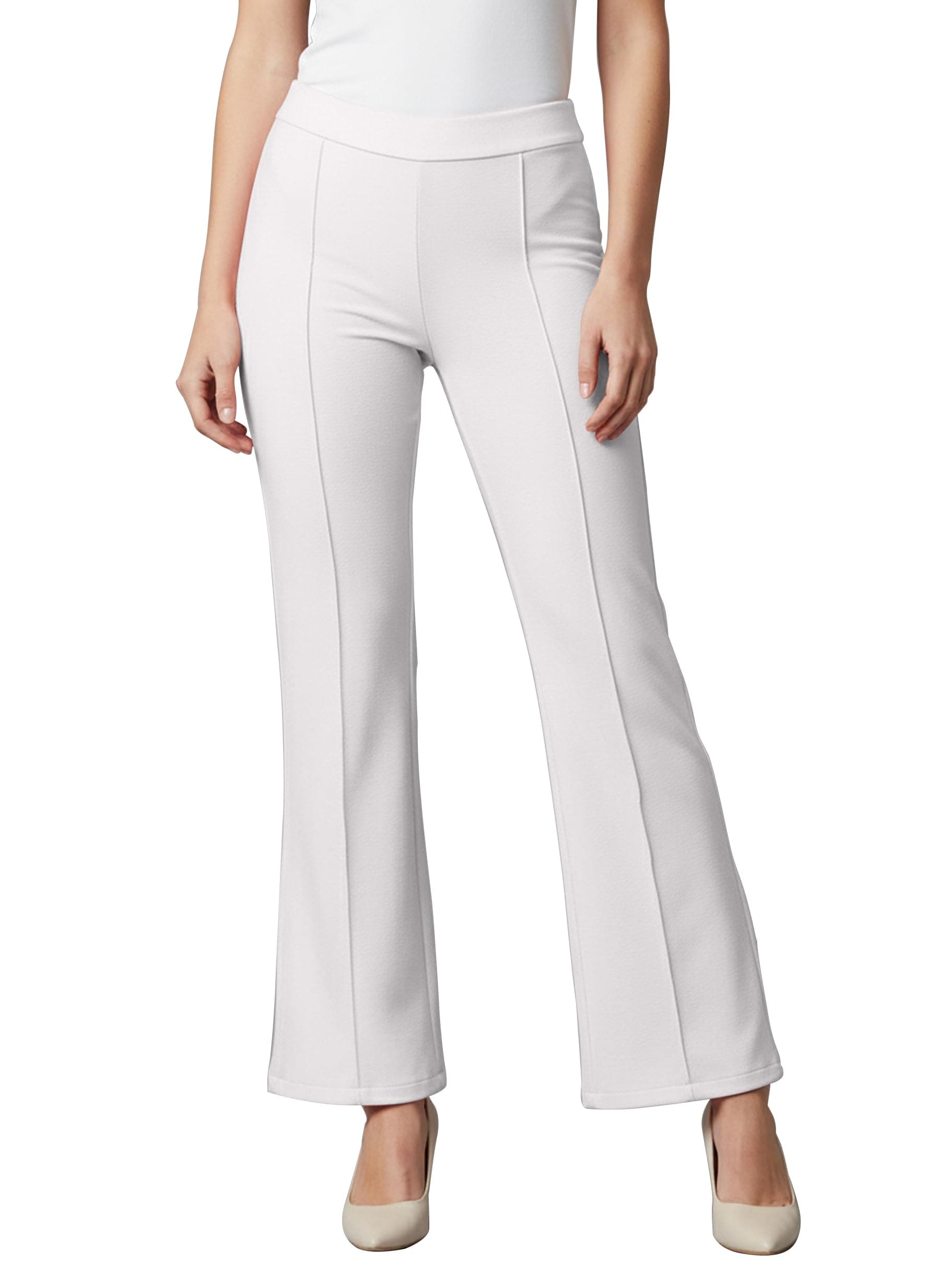 Mehrang Cotton Blend Bootcut Parallel Trouser Pants for Women Regular Fit, Bellbottom Straight Pants for Womens
