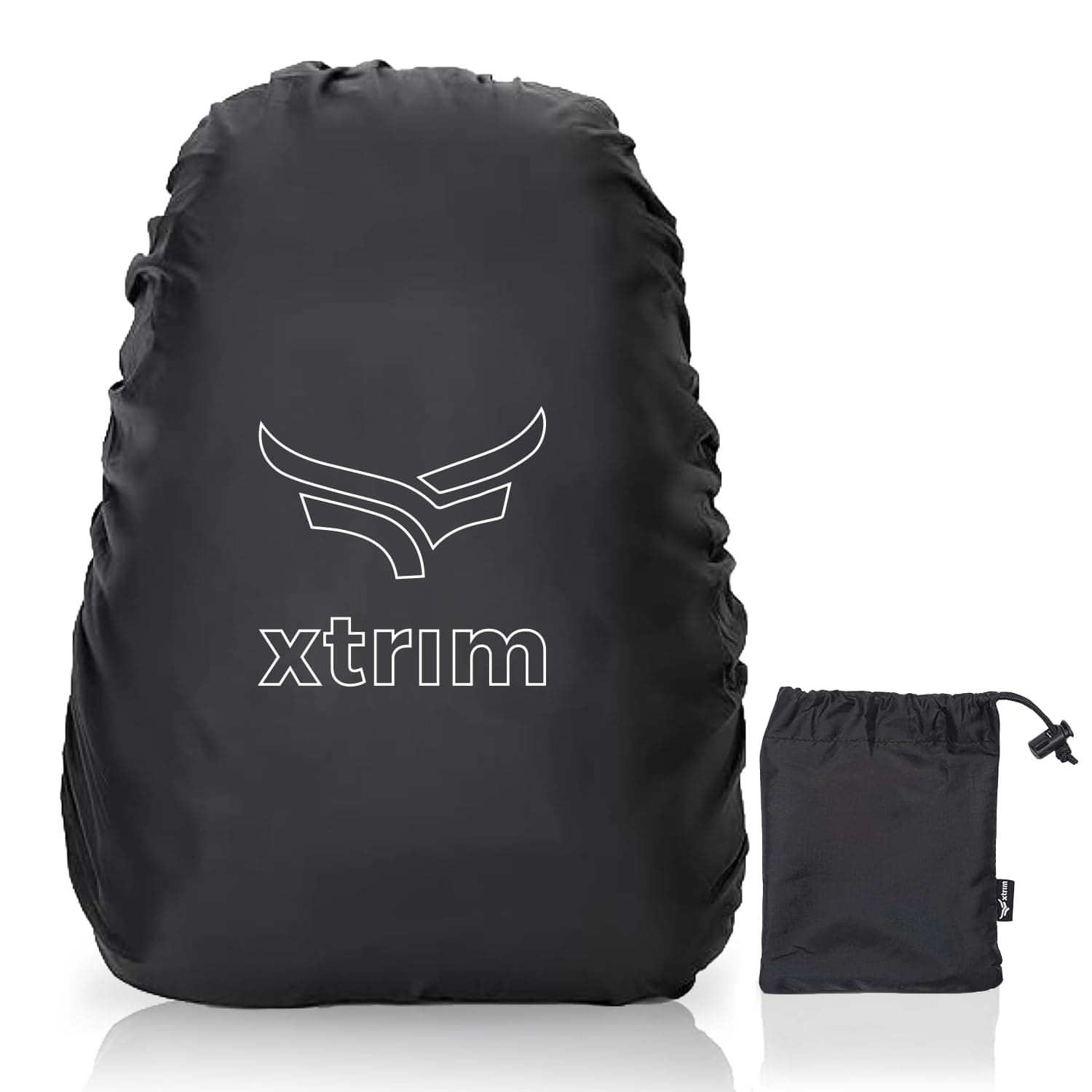 Xtrim 100% Rain & Dust Proof Protector for Standard Back Pack, Upto 40 L | with Storage Pouch, Seasonal Rain Cover for School Bags, Trekking & Camping