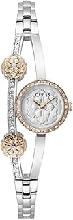 GUESS Bejeweled 21 mm Silver Dial Women Analog Watch- GW0756L3