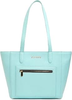 Caprese Indra Tote Medium Bag for Women | Stylish Shoulder Bag with Comfortable Straps, Multi-Compartment & Zip Closure | Ideal for Laptop & Essentials | Design for Work, Travel, Shopping