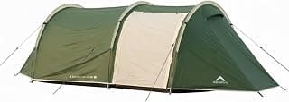 4 Person Camping Tent | Waterproof 1200mm | Ventilation Windows |Portable | ET1104 | Green