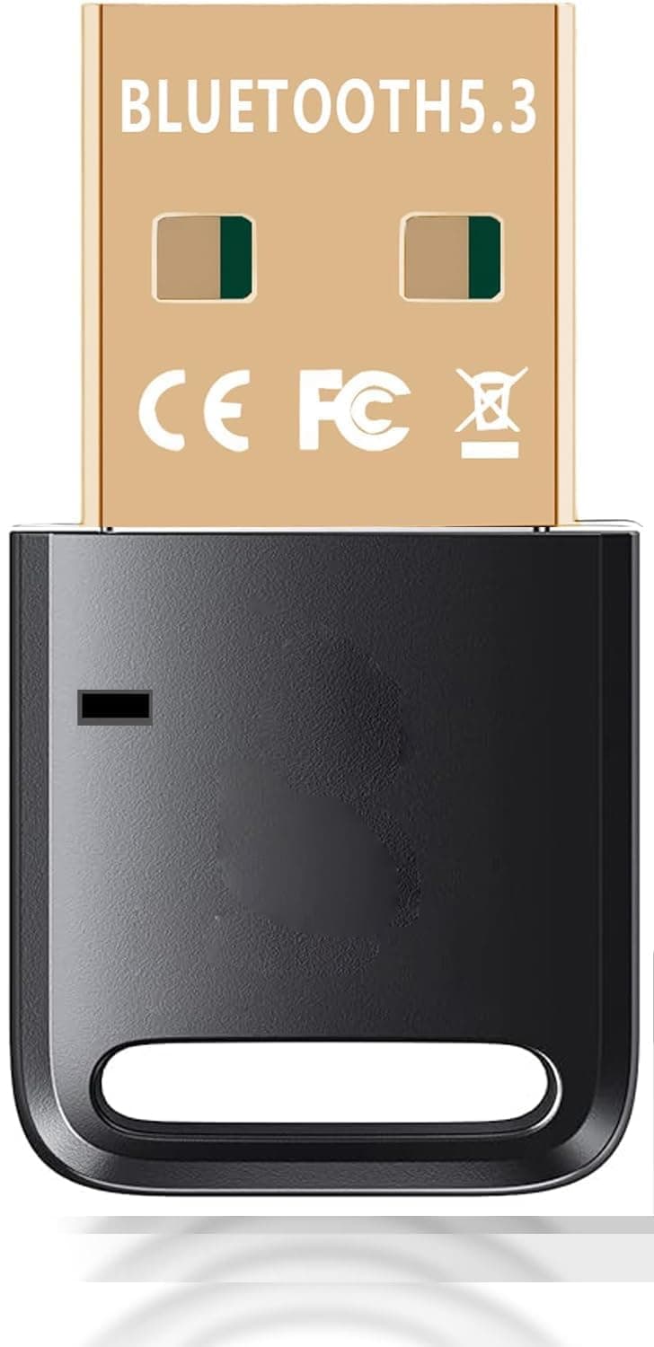 Tobo USB Bluetooth 5.3 Adapter: Plug-and-Play, Nano Design, EDR & BLE, Compatible with Windows 11/10/8.1/7, Desktop, Laptop, Supports Headphones, Keyboard, Mouse, Speakers, Printer TD-1236WA