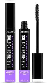 ORGATRE Hair Finishing Stick for Flyaways & Baby Hair | Anti-Frizz Slick Back & Edge Control Wand | Non-Sticky, Non-Greasy Hold | Rosemary Infused Hair Wax Stick (15 ml)