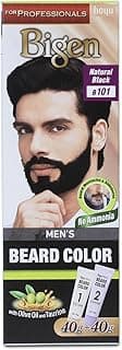 Bigen Proffesional Beard colour B101 Natural Black| Leaves no Stains, 40g+40g