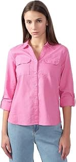 VERO MODA Women's Solid Regular Fit Shirt