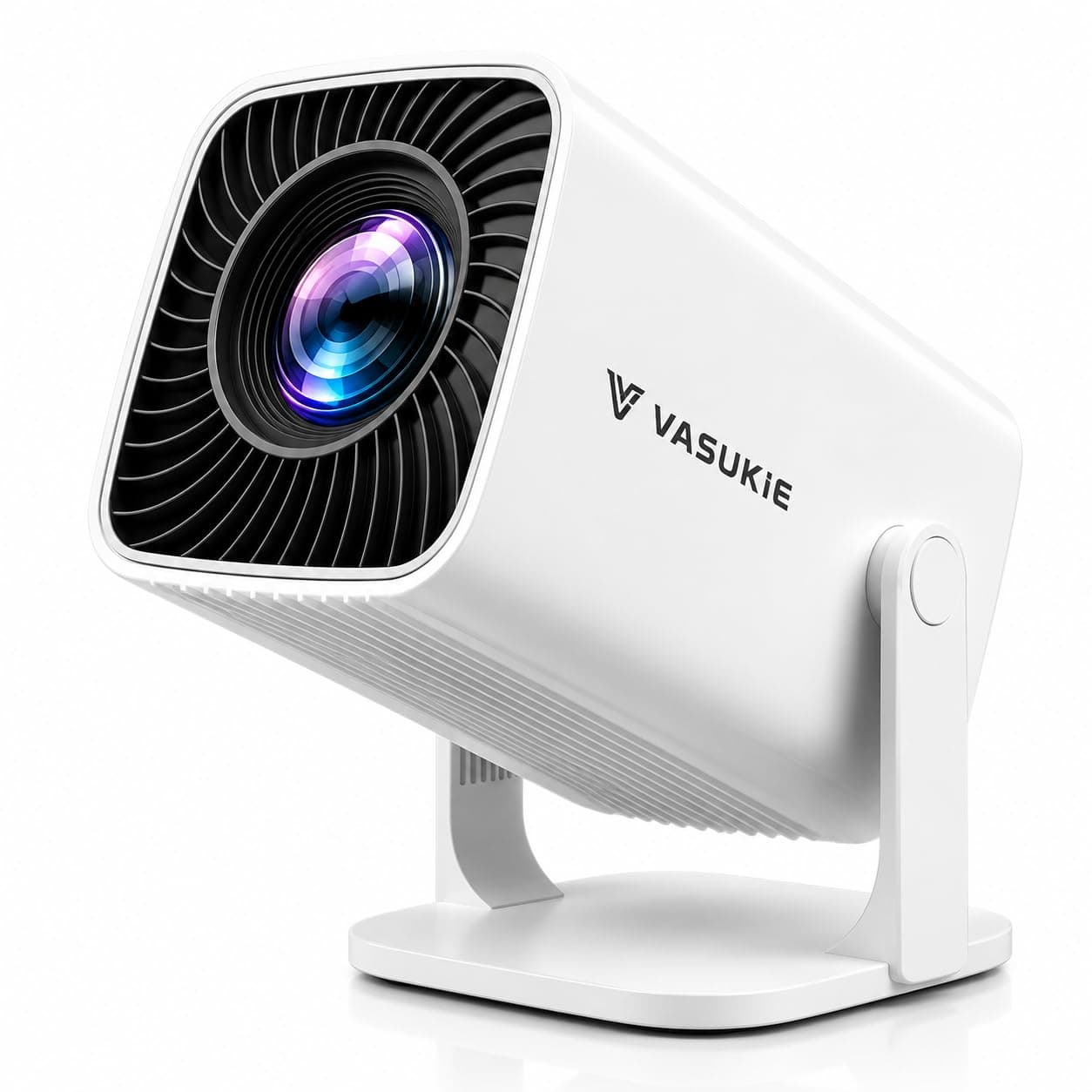 VASUKIE UBO Smart Projector for Home | Native 1080P | 4K Ultra HD Supported | 9000 Lumens | Automatic Keystone Correction | 300 ISO | Rotatable Design | Netflix & Prime Video | WiFi 6 | Bluetooth