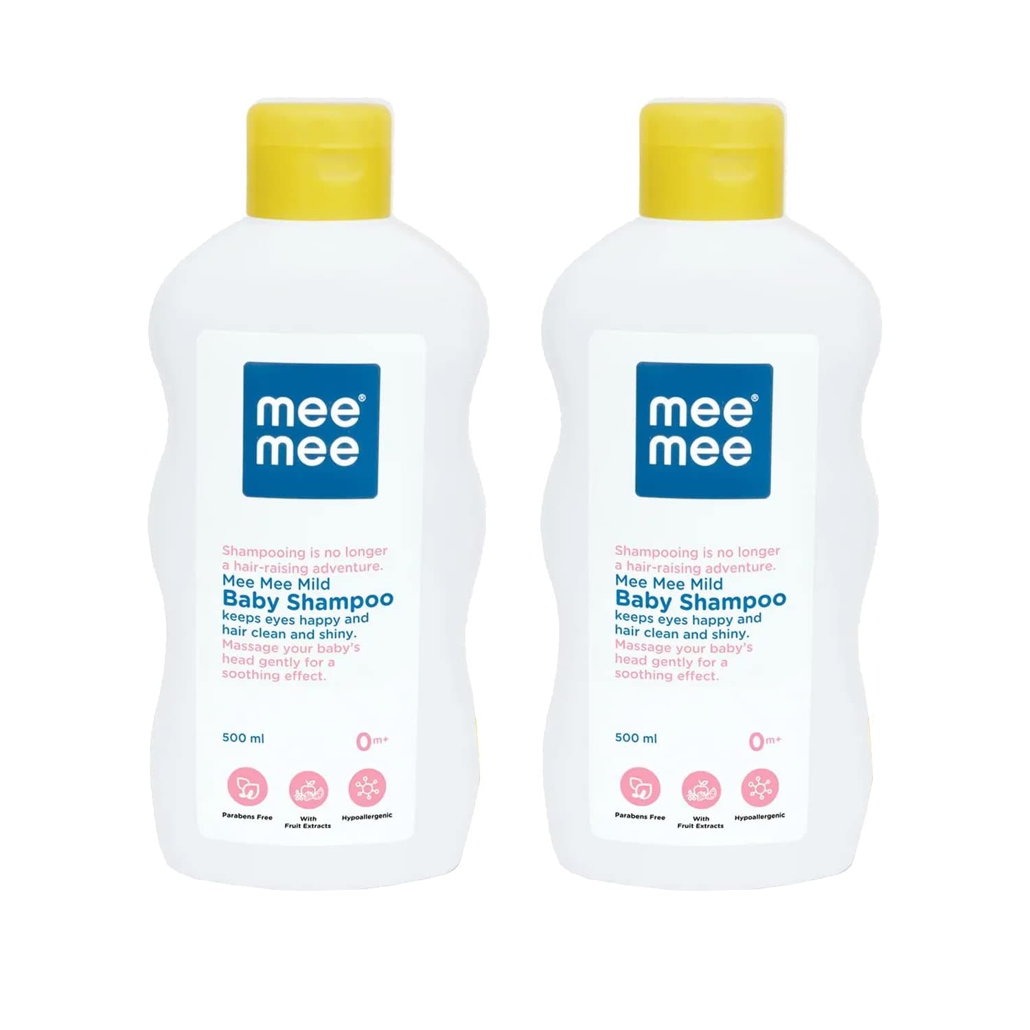 Mee Mee Gentle Baby Shampoo 400ml | For Daily Moisturizing Enriched with Olive Extracts | Tear-Free Formula Nourishes & Protects Sensitive Skin | Hypoallergenic, Sulfate and Paraben-Free (Pack of 2)