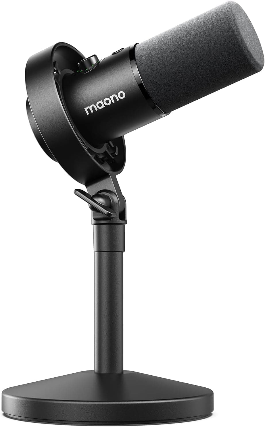MAONO Dynamic Microphone for Podcast: PC Computer Gaming Mic USB-C & XLR with 192kHz/24bit for Podcasting Studio Recording Streaming Content Creation PD300XT Black