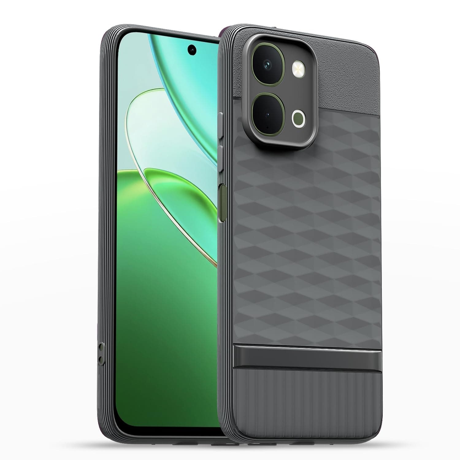 Outlouders Back Cover for Vivo T5x / Vivo Y51 Pro/iQOO Z11x 5G | Full Camera Protection | TPU Soft Flexible Shockproof Bumper Case (Grey)