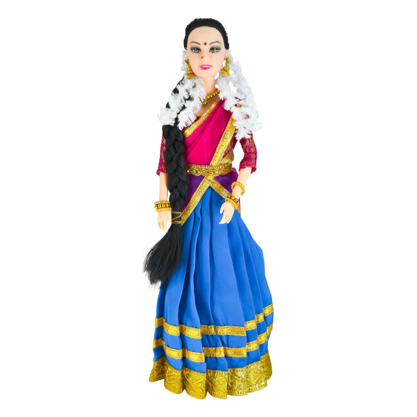 Maalona | Meenakshi | Indian Cultural Doll for Girls | Blue, Pink