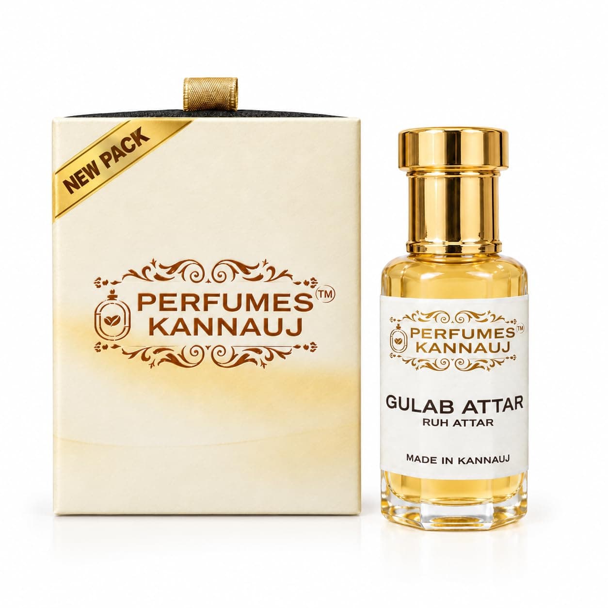 PERFUMES KANNAUJ Gulab Attar 12ml Pure Rose and Sandalwood Oil
