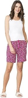 Van Heusen Women's Lounge Allover Print Lounge Shorts - Modal Cotton - Functional Pocket, Superior Drape -Available in Pack of 1 & 2