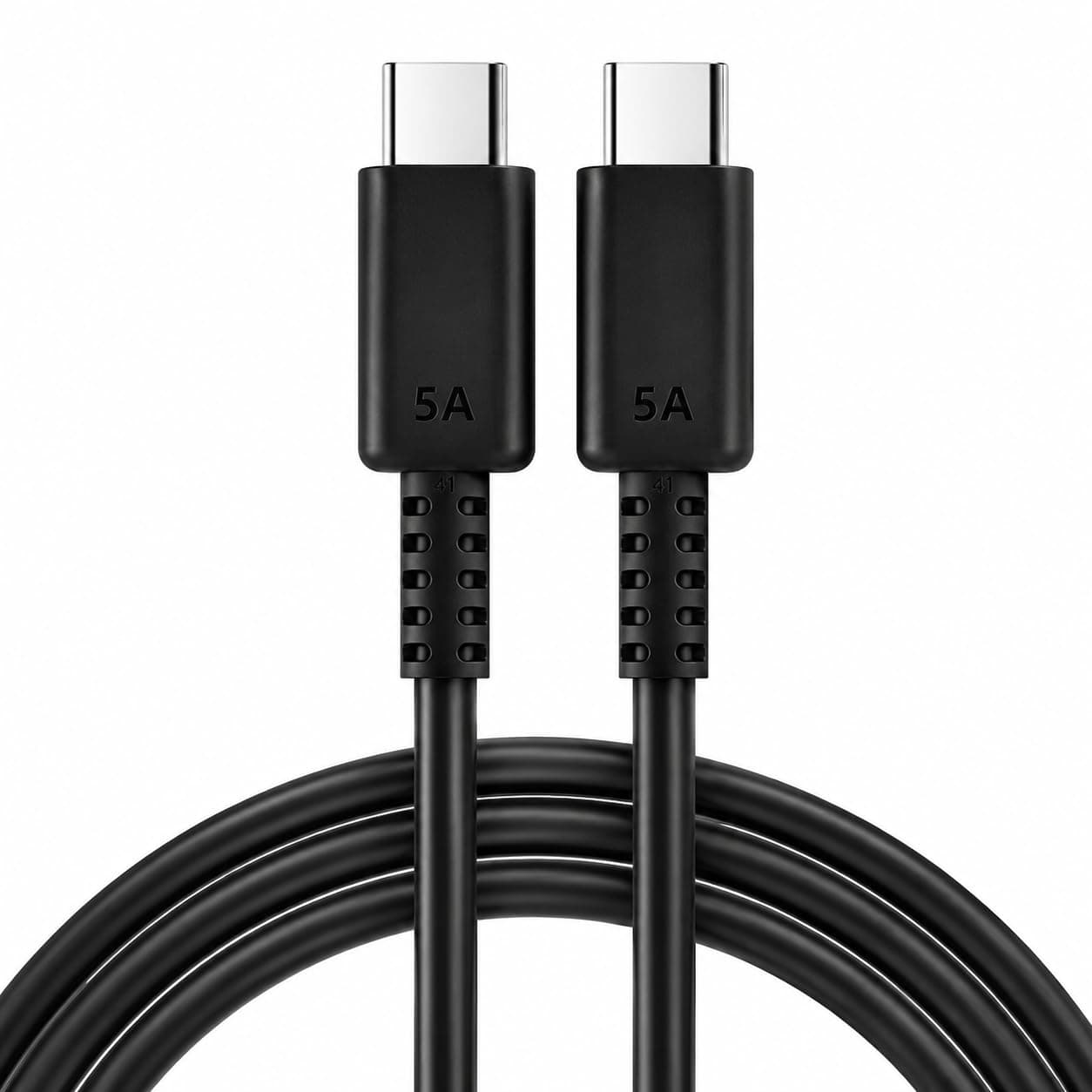 Voltua 60W USB C to C Cable 1M PD 3.0 Fast Charging Data Cable, Black | Universal USB-C Compatibility — Works with Samsung Galaxy S25/S24/S23/S22, Tab S9, iPhone 16/15, Pixel, OnePlus and more.