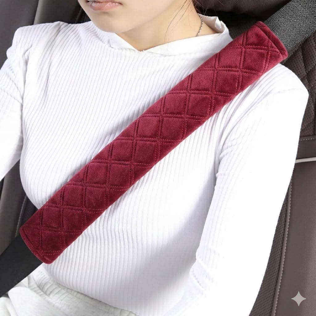 Universal Car Seat Belt Pack of 2 Durable Adjustable Safety Belts