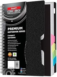 Luxor 5 Subject Single Ruled Notebook - B5, 70 GSM, 300 pages, Off-White (9000015497)