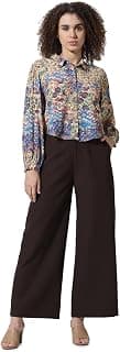 ONLY Floral Printed Mandarin Collar Long Sleeves Casual Shirt