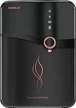Havells Delite Kop'ere Water Purifier (Black), RO+UV+pH Balance, 7 Stages, 6.5L Stainless Steel Tank,Copper+Zinc+Minerals, Suitable for Borewell, Tanker & Municipal Water