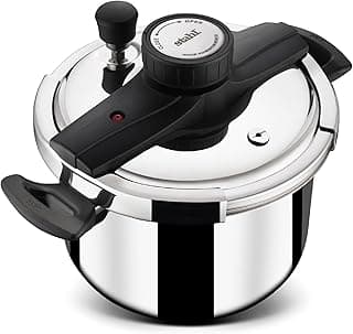 Stahl Versatil Triply 5L Pressure Cooker, Induction Cooker, Outer Lid Pressure Cooker, Induction & Gas Stove Compatible, 5 Years Warranty