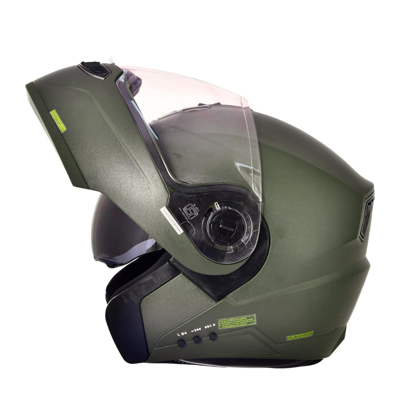 HEADFOX N2 Air 7 Dashing: Smart Bluetooth Flipup Helmet with Hands-Free Calls, Music, GPS, Rain Resistant, Voice Assistant, and Dual Visor Protection for Men and Women