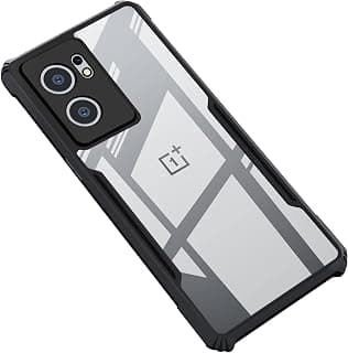 CEDO OnePlus Nord CE 2 (5G) Cover | Camera Protection Shockproof Bumper-Edge | Acrylic Crystal Clear 360 Degree Protection TPU+PC | Transparent Eagle Back Case Cover (Black)