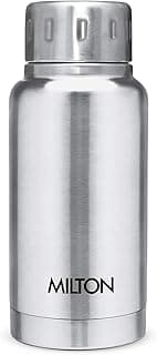 Milton Elfin 160 Thermosteel Water Bottle 160 ml, 24 Hr Hot and Cold I Leak Proof Lid, ISI Certified I Vacuum Insulated I for Office, Gym, School I Silver