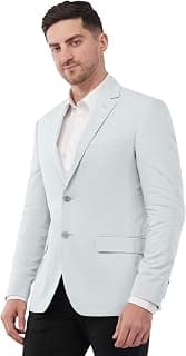 SaintX Men's Premium Summer Blazer | Linen Cotton Blended Breathable Fabric | Fully Lined | Comfortable Slim Fit | Crafted for The Modern Gentleman | Casual & Formal Wear (JK08)