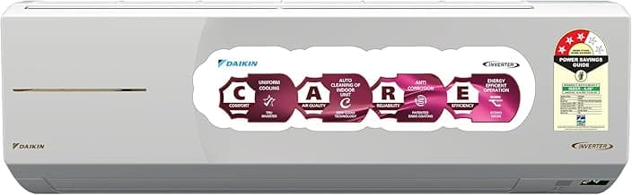 DAIKIN 1.5 Ton 3 Star, New star rated, Hot & Cold Inverter Split AC (Copper, PM1.0 Filter, FTHT50XV16, White)