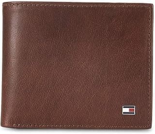 Tommy Hilfiger Men's Multicard Coin Wallet Rogelio - Brown | Leather | 1 Coin Pocket | 2 Compartments | 8 Card Slots